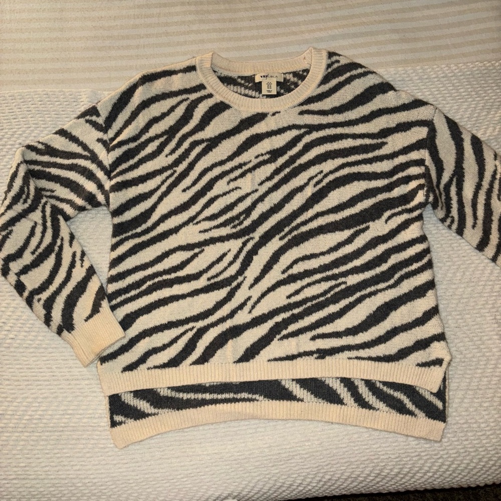 Zebra Crewneck Sweater